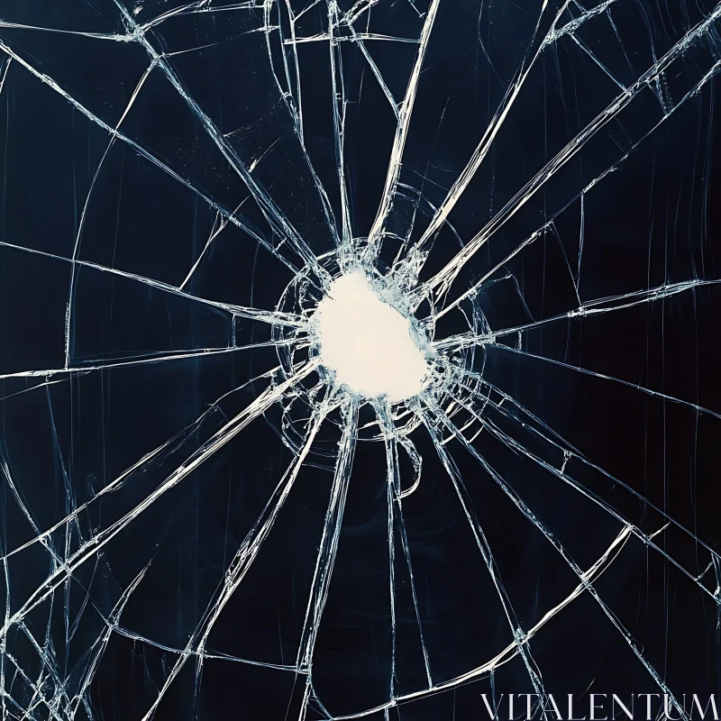 Shattered Glass Radial Pattern