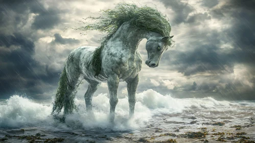 Stormy Sea Horse