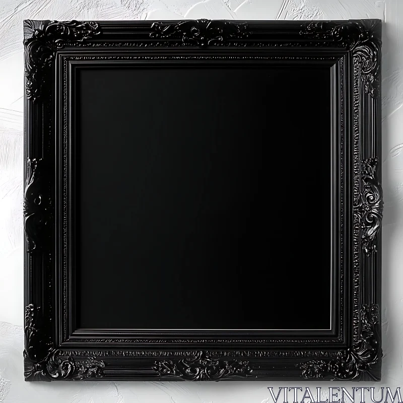 Elegant Black Frame with Intricate Detailing