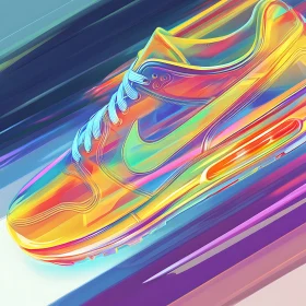 Rainbow Sneakers: A Stylish Art Piece