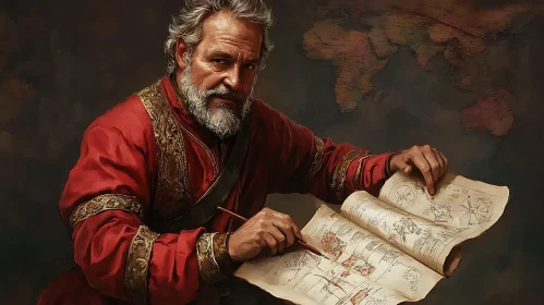 Old World Cartographer Study