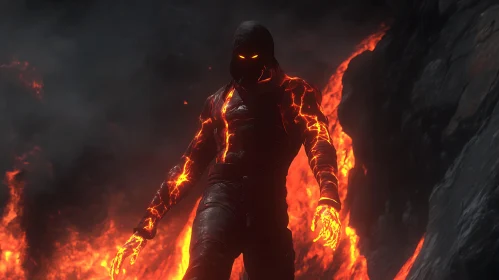 Lava Man in the Inferno