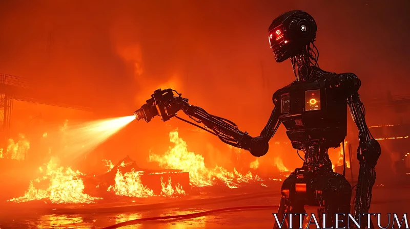 Futuristic Firefighting Robot
