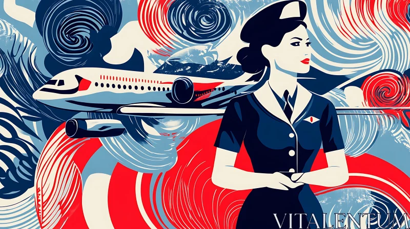 Vintage Style Aviation Artwork
