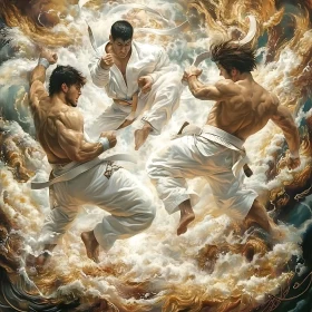 Martial Arts Combat in the Clouds