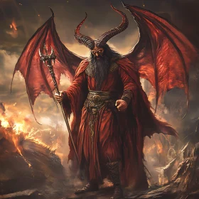 The Red Winged Demon of Fire