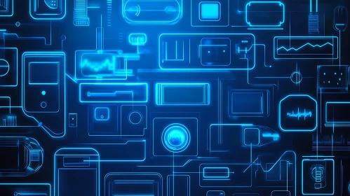 Blue Electronic Schematic