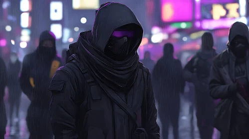 Urban Cloak: A Neon-Lit Enigma