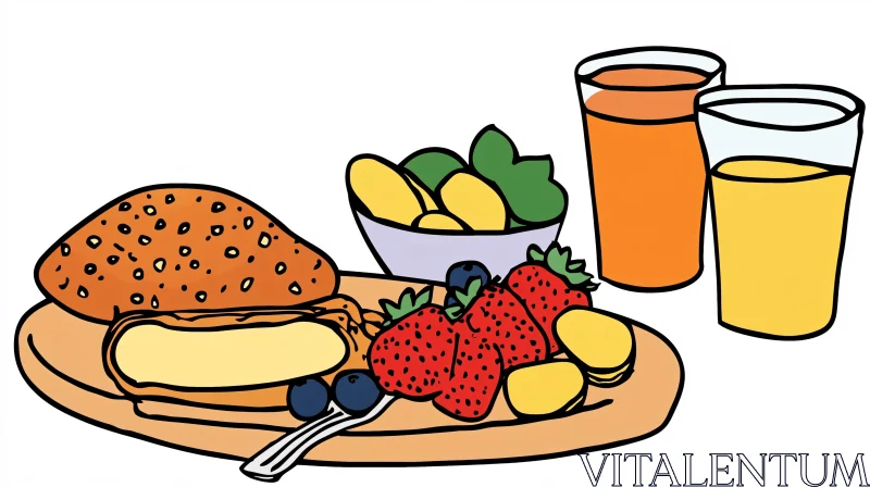 Healthy Morning Meal with Fresh Ingredients