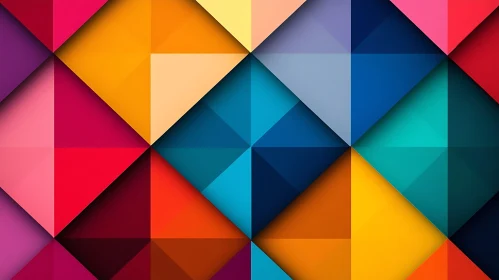 Colorful Abstract Triangles Design