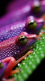 Mesmerizing Frog Colorscapes - Ultraviolet Macro Photography