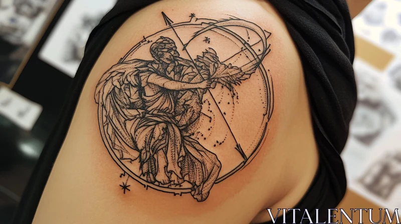 Detailed Classical Tattoo AI Image