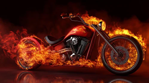 Burning Wheels: Motorcycle on Fire