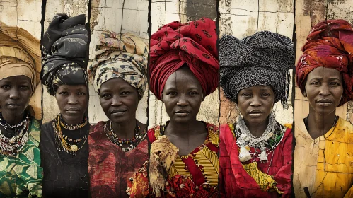 African Women Portraits with Headwraps