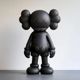 Black Matte Toy Figure Art