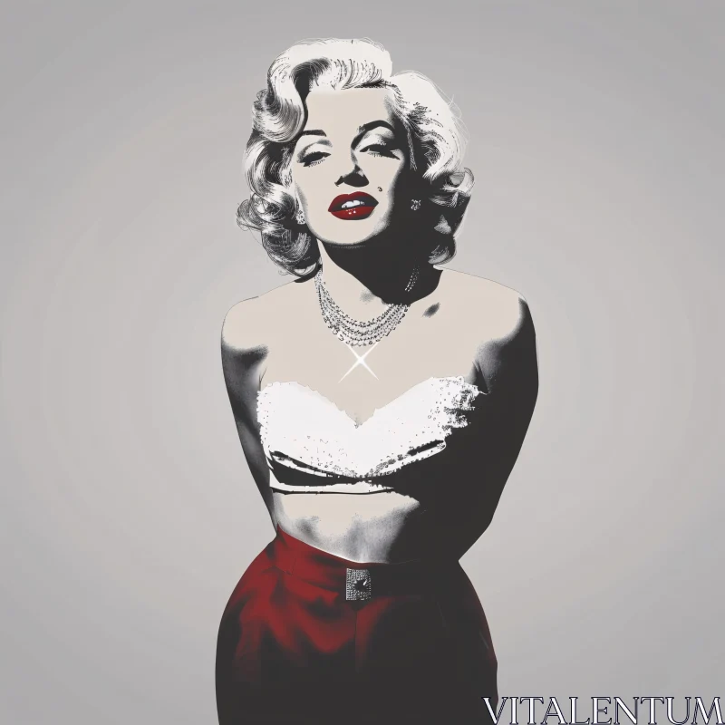 AI ART Iconic Marilyn Monroe Pop Art