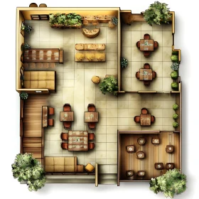 Overhead Architecture Interior Layout