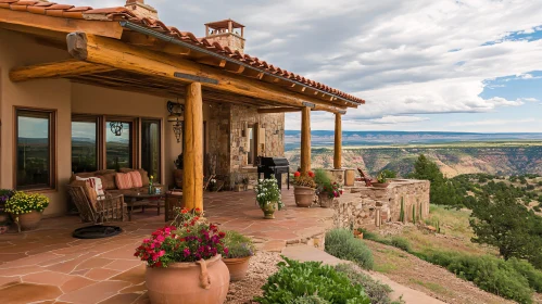 Terrace Overlooking Landscape