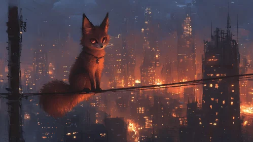 Urban Fox on Wire