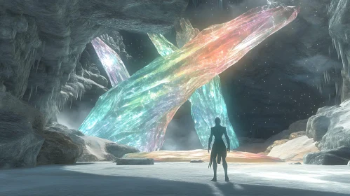 Rainbow Crystals in a cavern