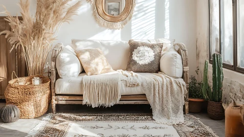 Cozy Boho Style Living Room