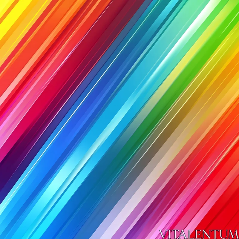 Spectrum of Diagonal Color Lines AI Image