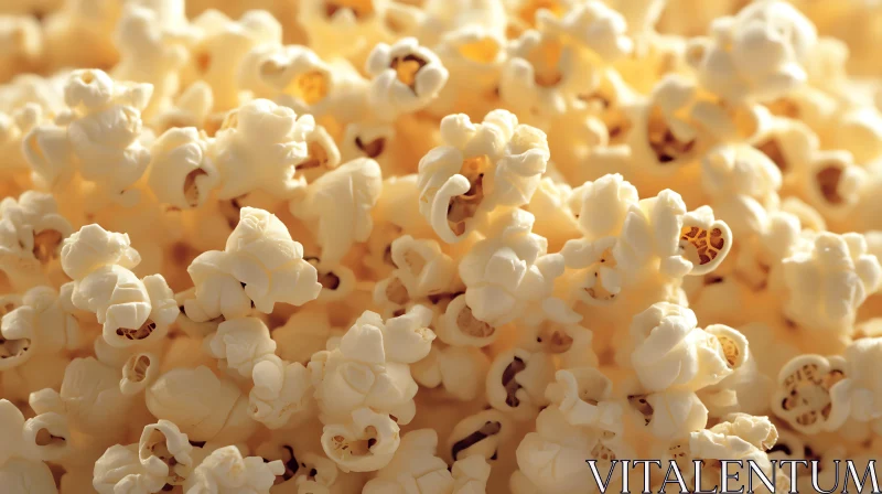 AI ART Detailed View of Buttery Popcorn