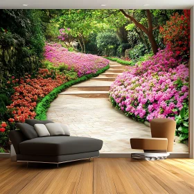 Floral Garden Pathway