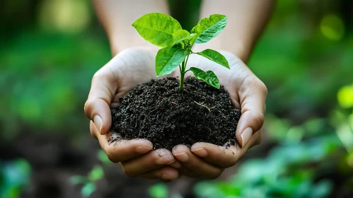 New Life: Sprout in Gentle Hands