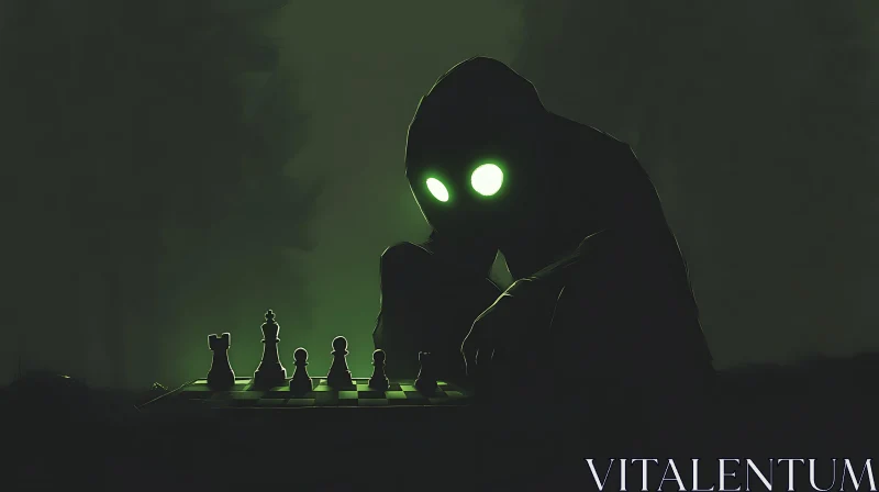 AI ART Chess Game in the Dark