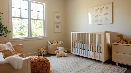 Calm and Cozy Baby Room Design