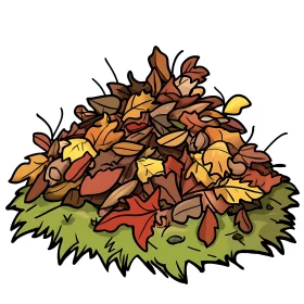 Colorful Fall Leaves Illustration