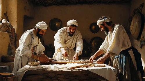 Historical Craftsmen at Work