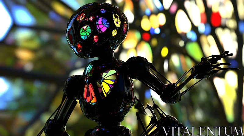 Artificial Intelligence with Stained Glass AI Image