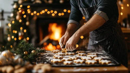 Homemade Christmas Cookies by the Fire