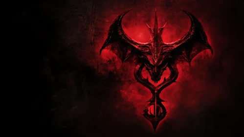 Crimson Demon Symbol of Darkness