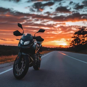Sunset Motorcycle Adventure