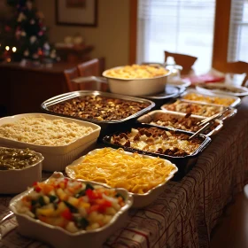 Festive Table: A Symphony of Culinary Dishes