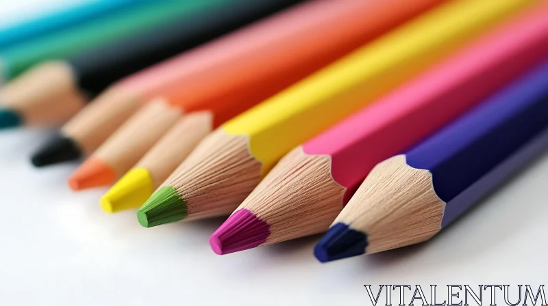 AI ART Spectrum of Colored Pencils - Creative Art