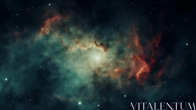 Iceman Nebula Space Wallpaper: A Dreamlike Voyage Through a Distant Galaxy AI Image