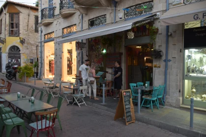 Evening Street Dining in Limassol