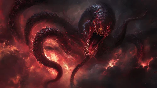 Abyssal Horror: Serpent of Fire and Smoke