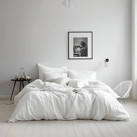 Serene White Bedroom Interior Design