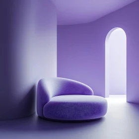 Modern Purple Chair