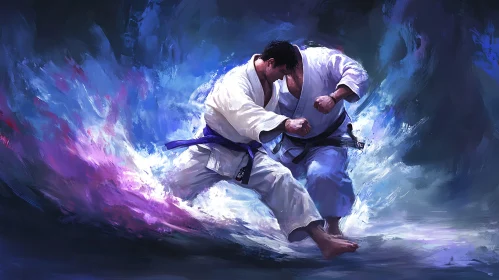 Combat Sport Art: Fighters in Action