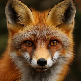 Close-Up of a Fox with Intense Gaze