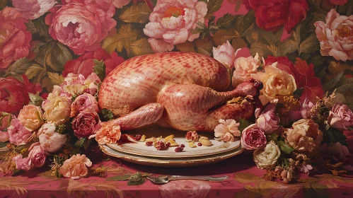 Roses and Roasted Turkey: Vintage Still Life