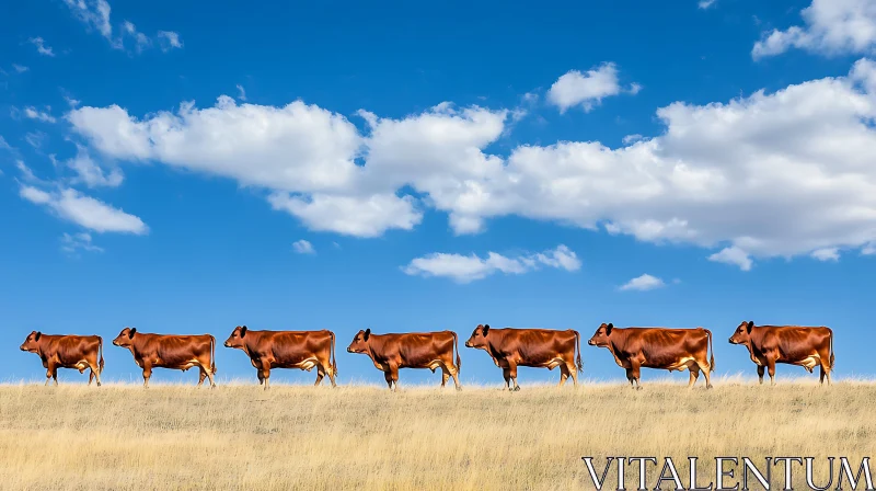 Cattle on Horizon AI Image