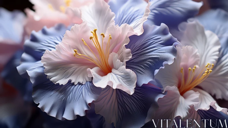 Exquisite Floral Artwork: ZBrush Style with Ming Dynasty Influence AI Image