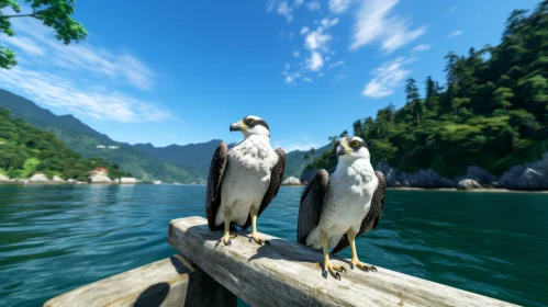 Two Birds by the Waterside: An Unreal Engine Render